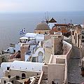Windmill in Oia Santorini